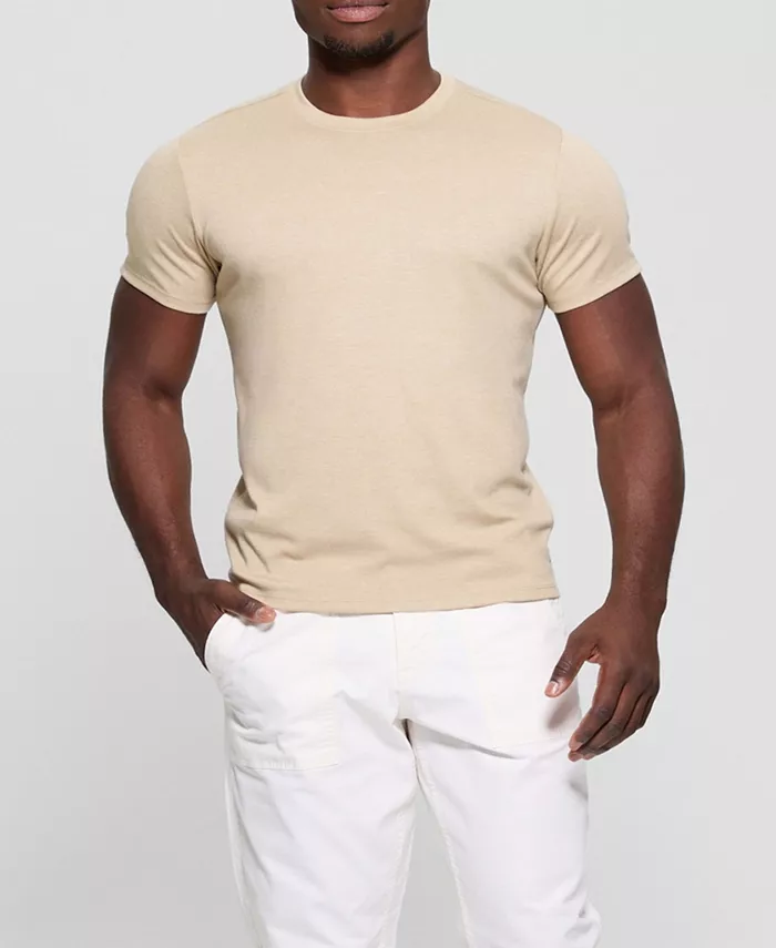 GUESS Men's Short Sleeve Solid Granada Crew Shirt Men's Fashion & Accessories