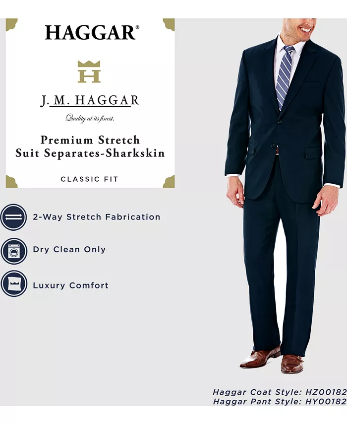 Alfani Haggar JMH Men's Premium Stretch Classic Fit Suit Separate Men's Fashion & Accessories