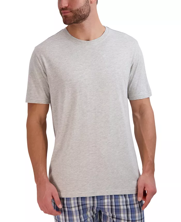 Alfani Hanes Men's 2-Pc. Relaxed-Fit Sleep T-Shirt & Stretch Plaid Pajama Pants Set Men's Fashion & Accessories