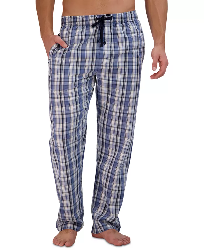 Alfani Hanes Men's 2-Pc. Relaxed-Fit Sleep T-Shirt & Stretch Plaid Pajama Pants Set Men's Fashion & Accessories