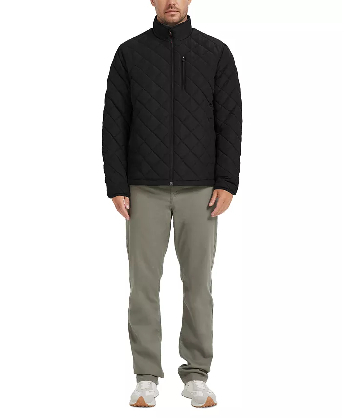 Alfani Hawke & Co. Men's Diamond Quilted Heritage Jacket Created For Macy's Men's Fashion & Accessories