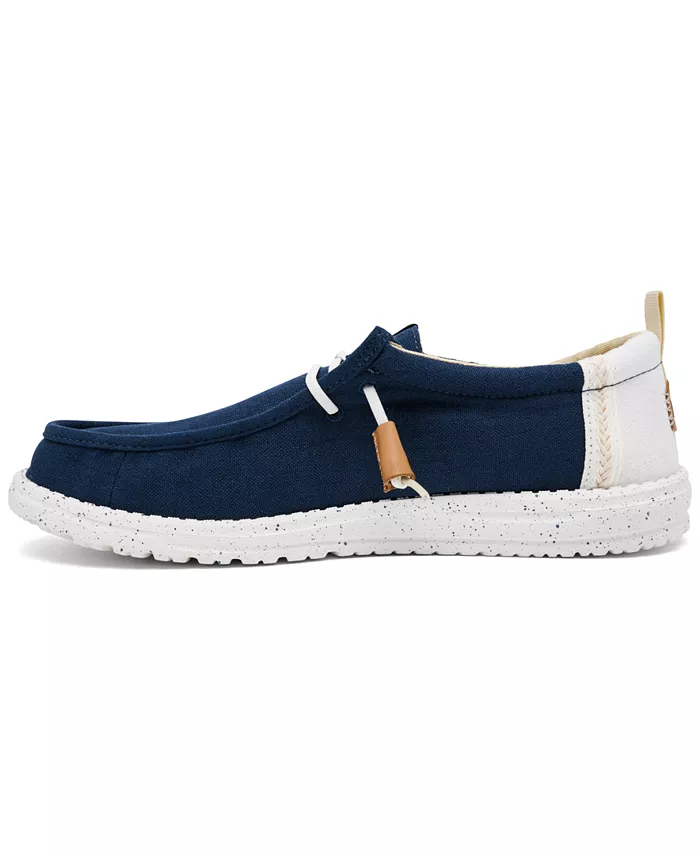 Alfani Hey Dude Men's Wally Craft Linen Casual Moccasin Sneakers From Finish Line Brands