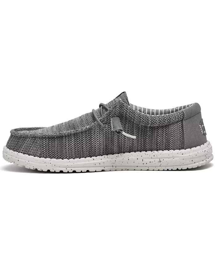 Alfani Hey Dude Men's Wally Stretch Sox Slip-On Casual Moccasin Sneakers From Finish Line Brands