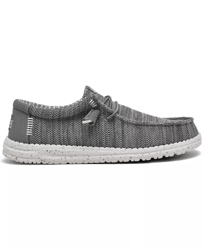 Alfani Hey Dude Men's Wally Stretch Sox Slip-On Casual Moccasin Sneakers From Finish Line Brands