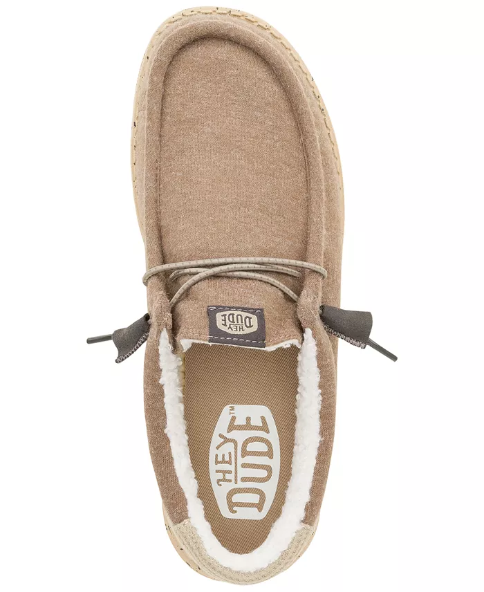 Alfani Hey Dude Men's Wally Warmth Knit Casual Moccasin Sneakers From Finish Line Brands