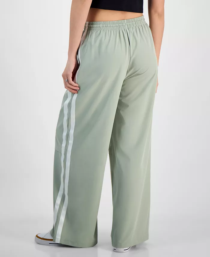 Alfani Hippie Rose Juniors' Side-Stripe Wide-Leg Track Pants Juniors'
