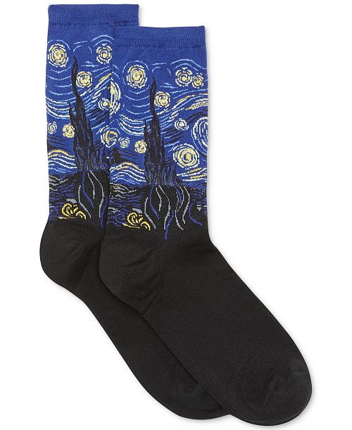 alfani Hot Sox Women's Starry Night Fashion Crew Socks Women's Fashion Shoes & Accessories