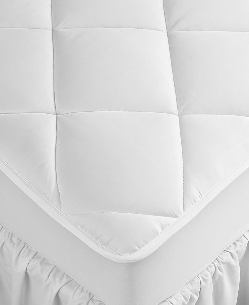 alfani Hotel Collection 500 Thread Count Cotton Hypoallergenic Down Alternative Fill Extra Deep Mattress Pad Twin Exclusively at Macy’s Bed & Bath