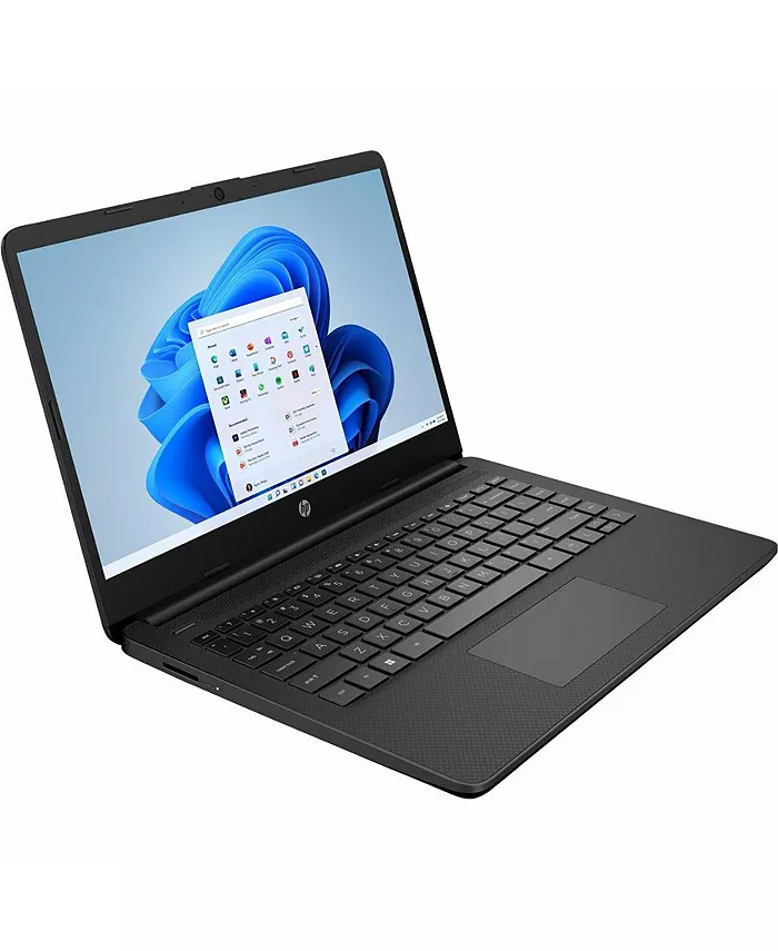 Alfani HP 14-dq3110nr 14" HD Laptop Intel Celeron N4500 1.1GHz 4GB RAM 64GB EMMC Windows 11 Home S Mode Jet Black Electronics