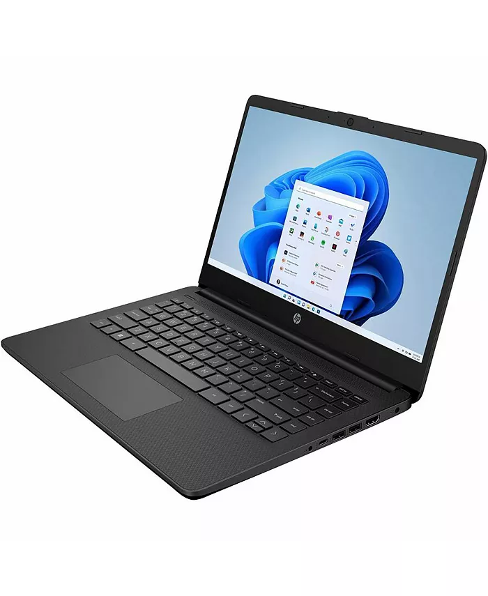 Alfani HP 14-dq3110nr 14" HD Laptop Intel Celeron N4500 1.1GHz 4GB RAM 64GB EMMC Windows 11 Home S Mode Jet Black Electronics
