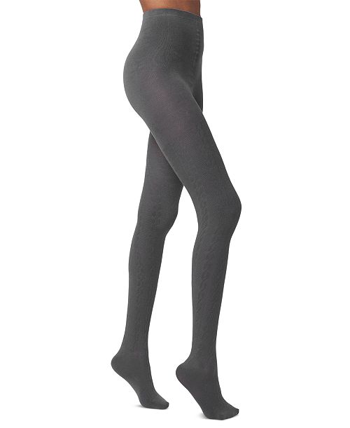 alfani Hue Women's Cable Sweater Tights U24245 Women's Fashion Shoes & Accessories