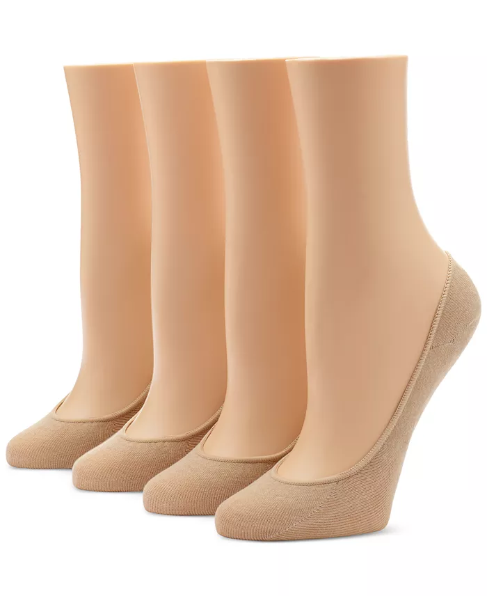Alfani Hue Women's Hidden Cotton No Show 4 Pack Socks Women's Fashion Shoes & Accessories