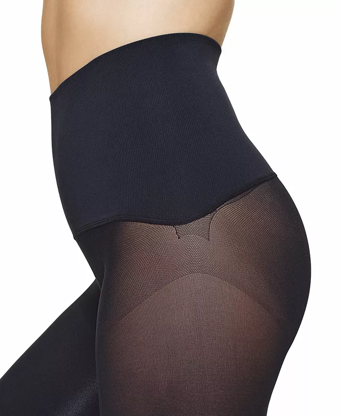 Alfani Hue Women's Yoga Waistband Ribbed-Front Tights Women's Fashion Shoes & Accessories