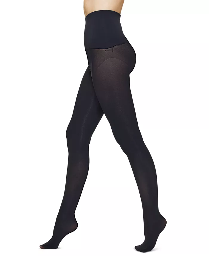 Alfani Hue Women's Yoga Waistband Ribbed-Front Tights Women's Fashion Shoes & Accessories