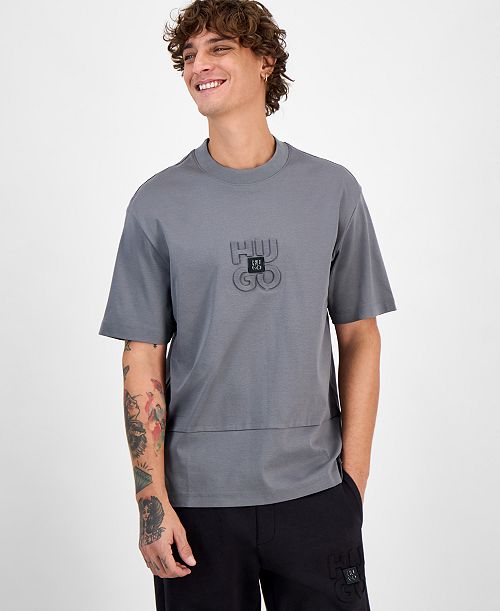 HUGO by Hugo Boss Men's Debostac Relaxed-Fit Logo Graphic T-Shirt Men's Fashion & Accessories