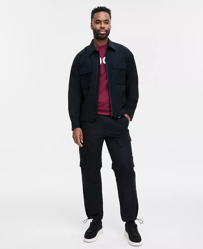 Alfani HUGO By Hugo Boss Men's Eselio Black Jacket Men's Fashion & Accessories