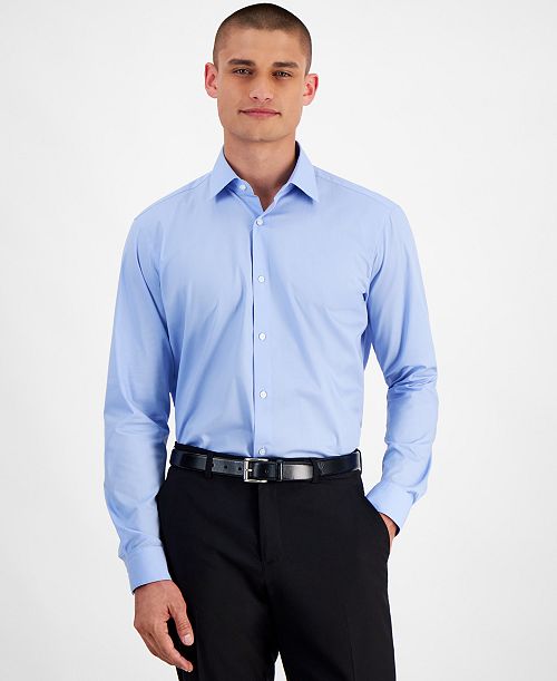 alfani HUGO by Hugo Boss Men's Modern-Fit Dress Shirt Men's Fashion & Accessories