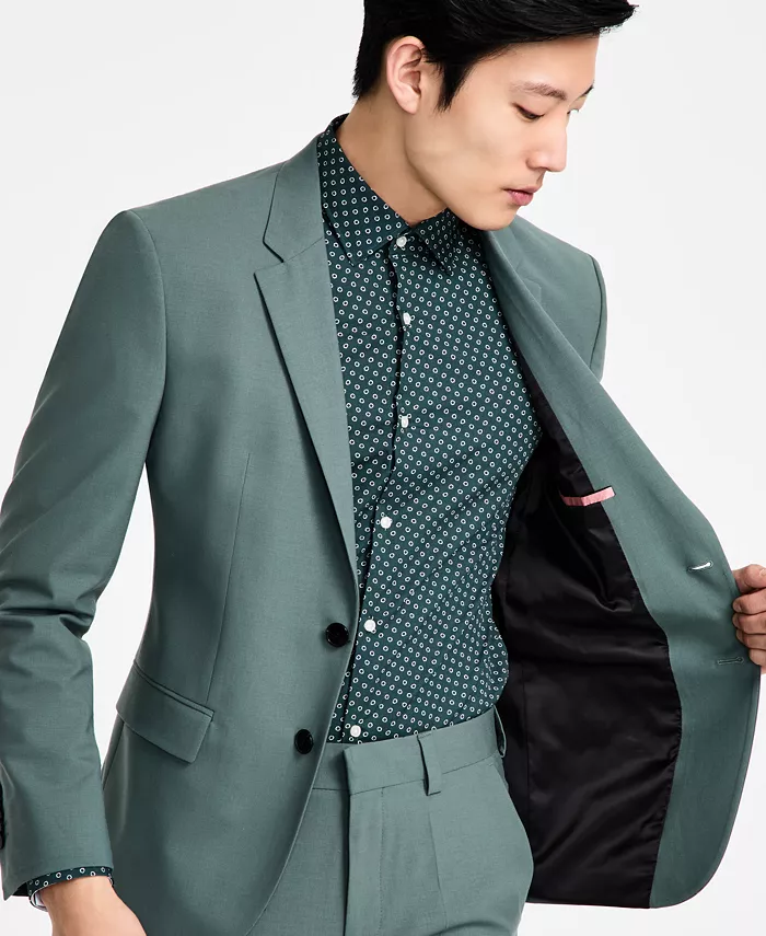 Alfani HUGO By Hugo Boss Men's Modern-Fit Wool Blend Suit Jacket Men's Fashion & Accessories