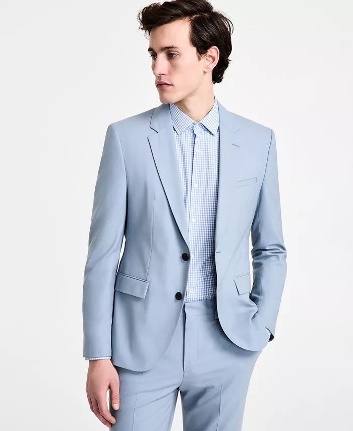 Alfani HUGO By Hugo Boss Men's Modern-Fit Wool Blend Suit Separate Men's Fashion & Accessories