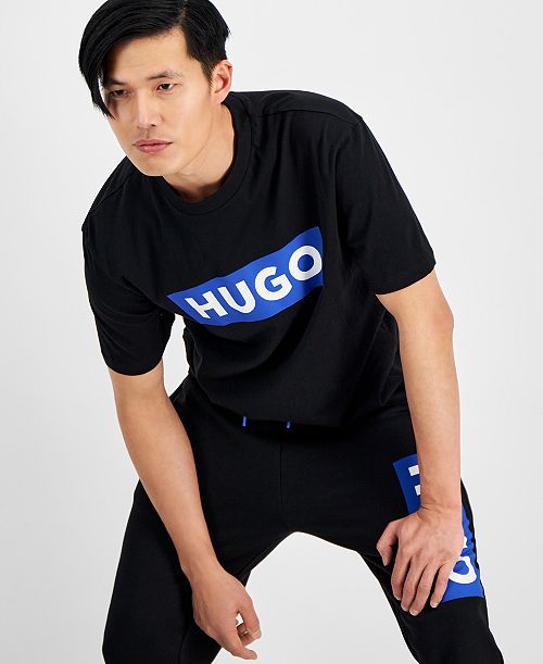 HUGO by Hugo Boss Men's Short Sleeve Crewneck Logo Graphic T-Shirt Men's Fashion & Accessories