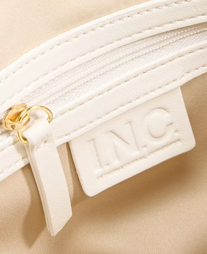 Alfani I.N.C. International Concepts Ajae Straw Overlay Shoulder Bag Exclusively At Macy's Handbags Purses & Accessories