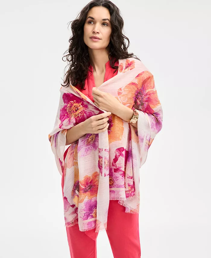 Alfani I.N.C. International Concepts Deima Blooms Printed Wrap Exclusively At Macy's Women's Fashion Shoes & Accessories