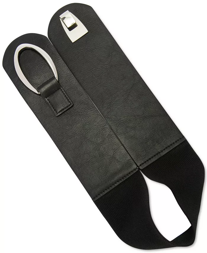 Alfani I.N.C. International Concepts Interlocking-Hook Stretch Belt Regular And Plus SizeInterlocking-Hook Stretch Belt Created For Macy's Women's Fashion Shoes & Accessories