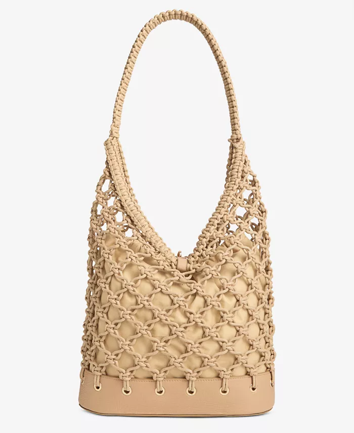 Alfani I.N.C. International Concepts Kahtt Macrame Hobo Bag Exclusively At Macy's Handbags Purses & Accessories