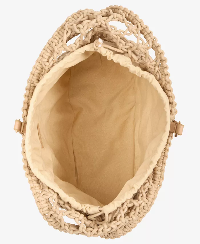 Alfani I.N.C. International Concepts Kahtt Macrame Hobo Bag Exclusively At Macy's Handbags Purses & Accessories