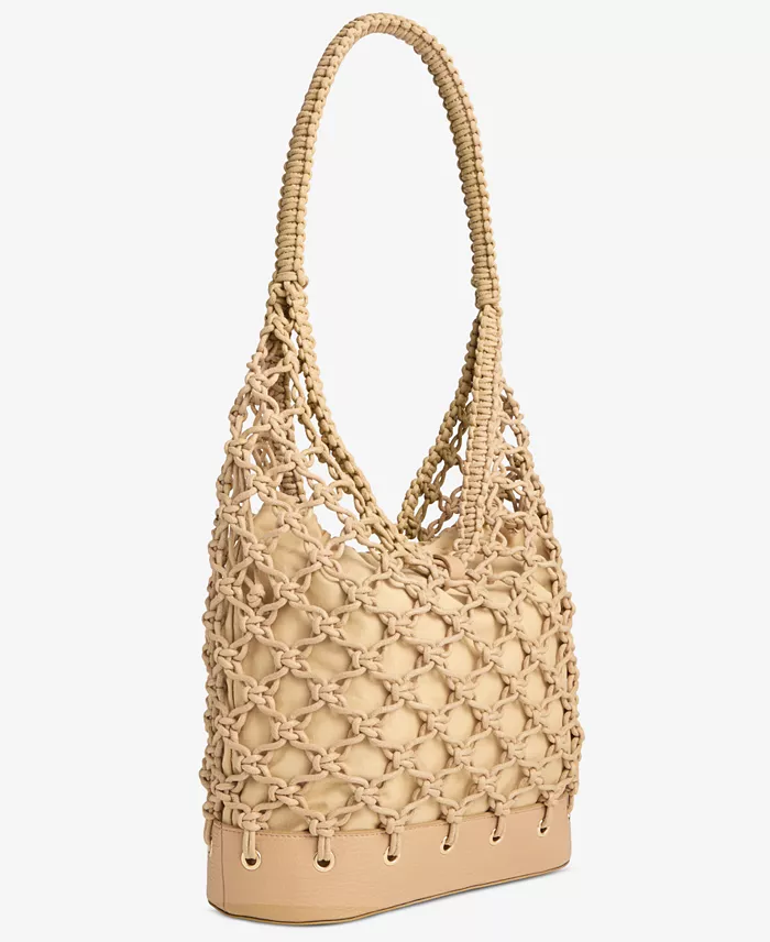 Alfani I.N.C. International Concepts Kahtt Macrame Hobo Bag Exclusively At Macy's Handbags Purses & Accessories