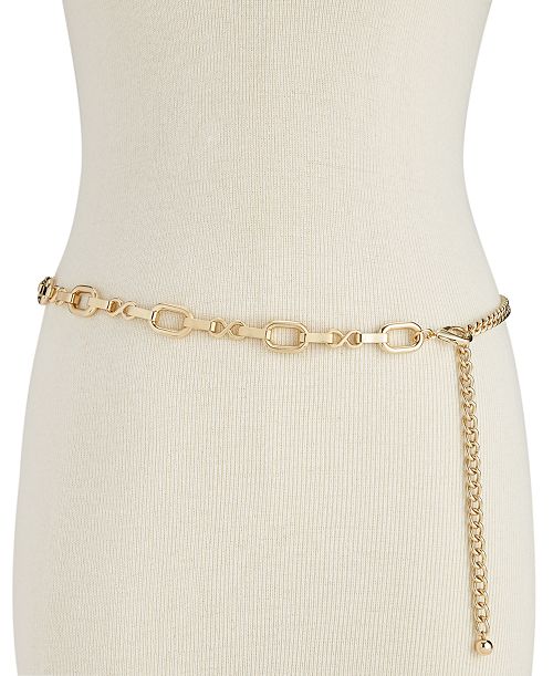 alfani I.N.C. International Concepts Metal Chain Belt Created for Macy's Women's Fashion Shoes & Accessories
