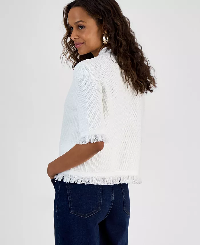 Alfani I.N.C. International Concepts Petite Short-Sleeve Cardigan Exclusively At Macy's Women's Fashion Shoes & Accessories