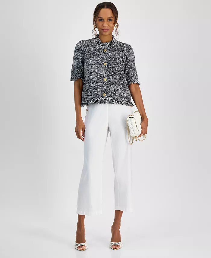 Alfani I.N.C. International Concepts Petite Short-Sleeve Cardigan Exclusively At Macy's Women's Fashion Shoes & Accessories