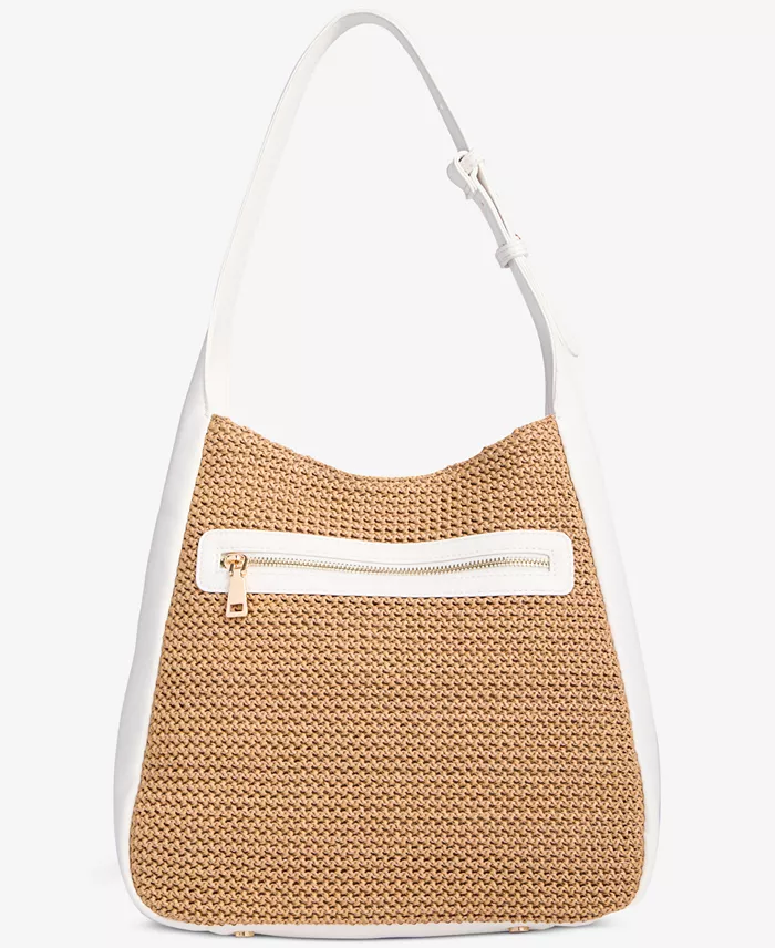Alfani I.N.C. International Concepts Salee Straw Shoulder Bag Exclusively At Macy's Handbags Purses & Accessories