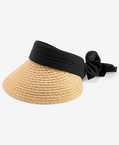 alfani I.N.C. International Concepts Tie-Back Visor Exclusively at Macy's Women's Fashion Shoes & Accessories