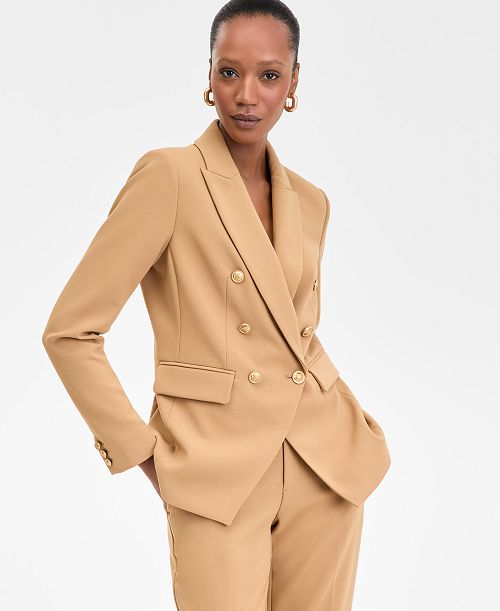 alfani I.N.C. International Concepts Women's Double-Breasted Blazer Exclusively at Macy's Women's Fashion Shoes & Accessories