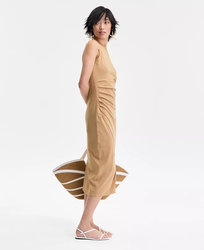Alfani I.N.C. International Concepts Women's Faux-Wrap Midi Dress Exclusively At Macy's Women's Fashion Shoes & Accessories