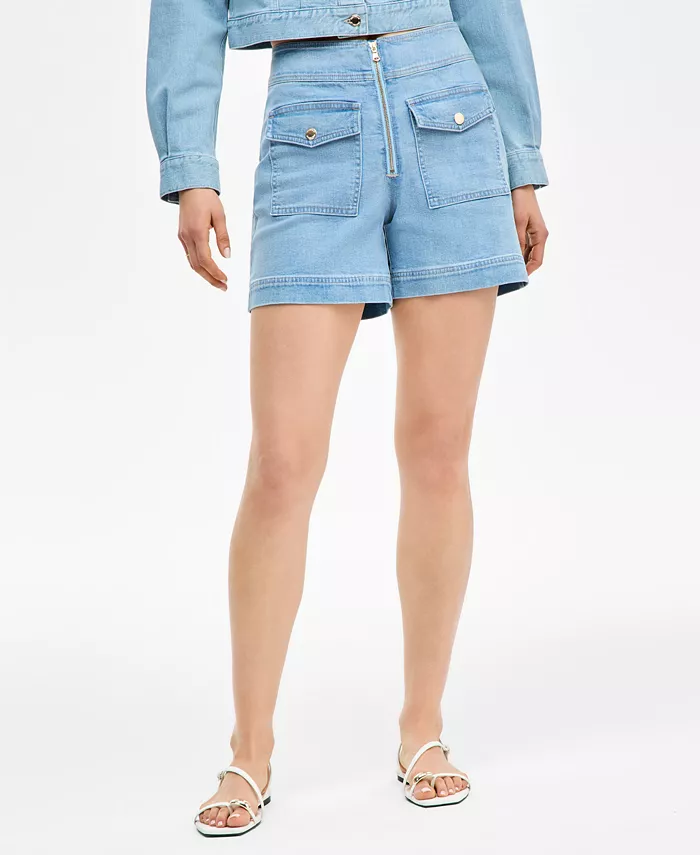 Alfani I.N.C. International Concepts Women's High-Rise Denim Shorts Exclusively At Macy's Women's Fashion Shoes & Accessories