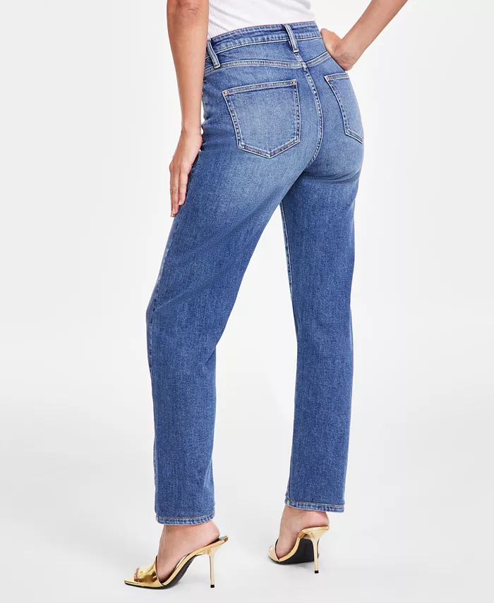 Alfani I.N.C. International Concepts Women's High-Rise Straight-Leg Jeans Created For Macy's Women's Fashion Shoes & Accessories
