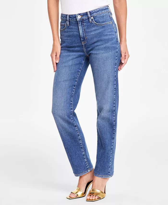 Alfani I.N.C. International Concepts Women's High-Rise Straight-Leg Jeans Created For Macy's Women's Fashion Shoes & Accessories