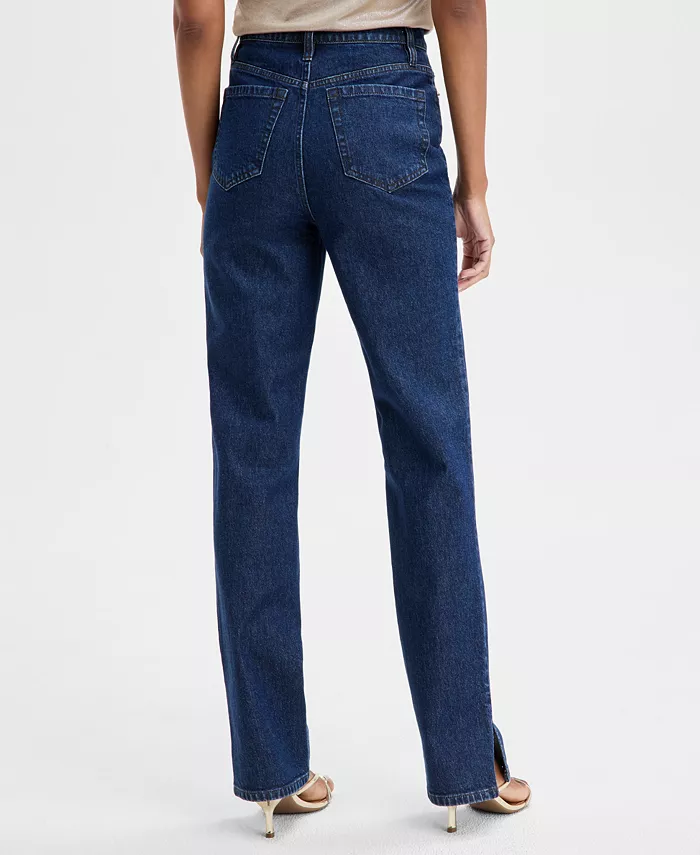 Alfani I.N.C. International Concepts Women's High-Rise Straight-Leg Jeans Exclusively At Macy's Women's Fashion Shoes & Accessories