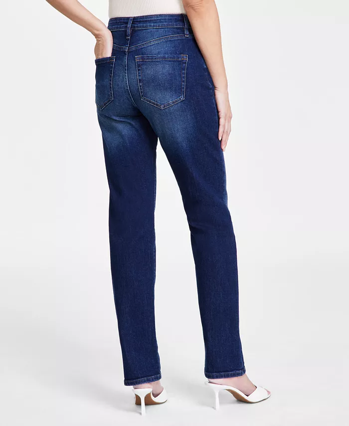 Alfani I.N.C. International Concepts Women's High-Rise Straight-Leg Jeans Created For Macy's Women's Fashion Shoes & Accessories