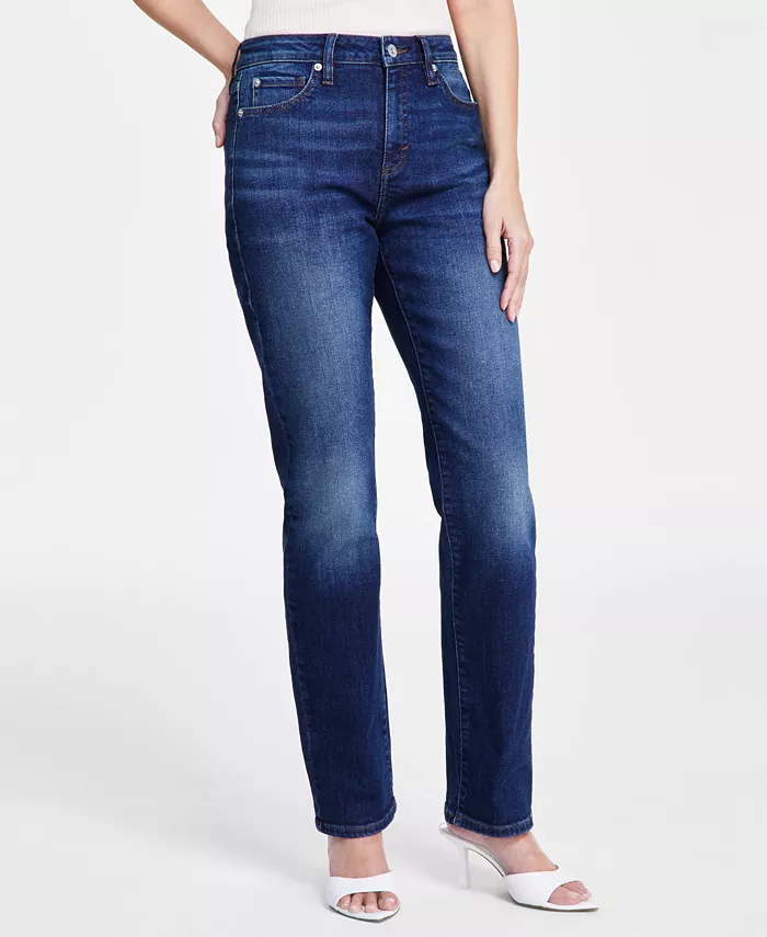 Alfani I.N.C. International Concepts Women's High-Rise Straight-Leg Jeans Created For Macy's Women's Fashion Shoes & Accessories