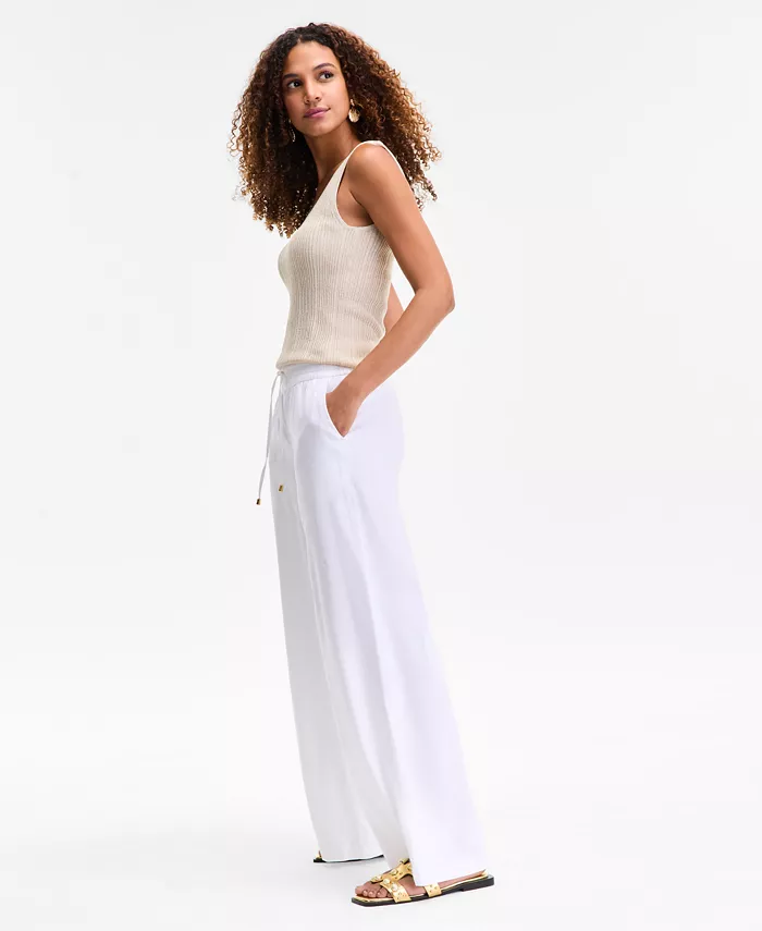 Alfani I.N.C. International Concepts Women's High Rise Wide-Leg Pants Exclusively At Macy's Women's Fashion Shoes & Accessories