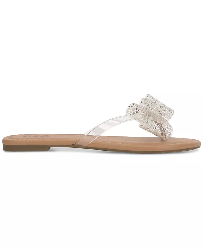 Alfani I.N.C. International Concepts Women's Mabae Bow Flat Sandals Created For Macy's Women's Fashion Shoes & Accessories