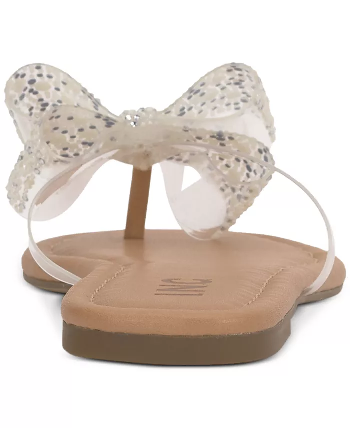Alfani I.N.C. International Concepts Women's Mabae Bow Flat Sandals Created For Macy's Women's Fashion Shoes & Accessories