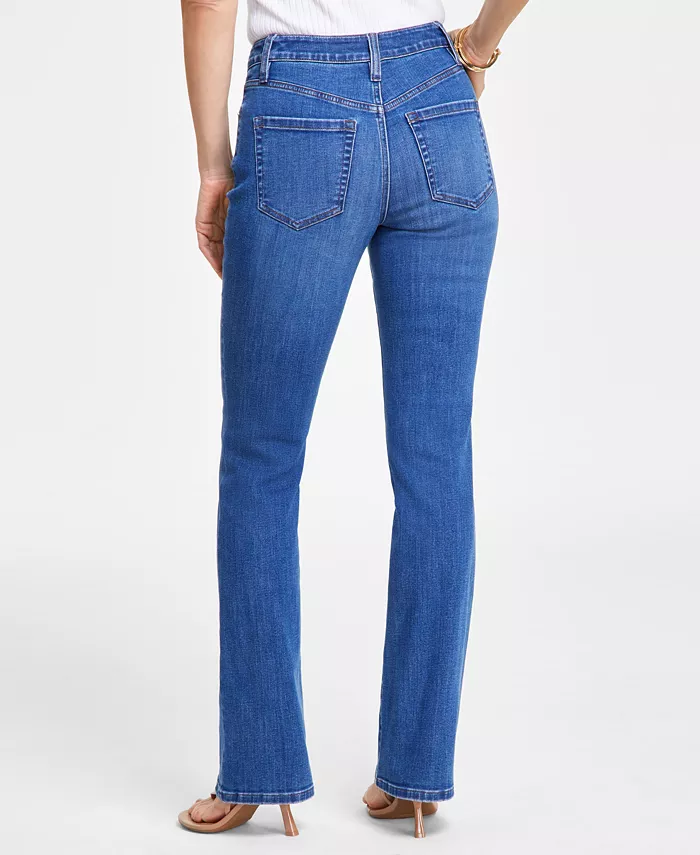 Alfani I.N.C. International Concepts Women's Mid-Rise Bootcut Jeans Created For Macy's Women's Fashion Shoes & Accessories