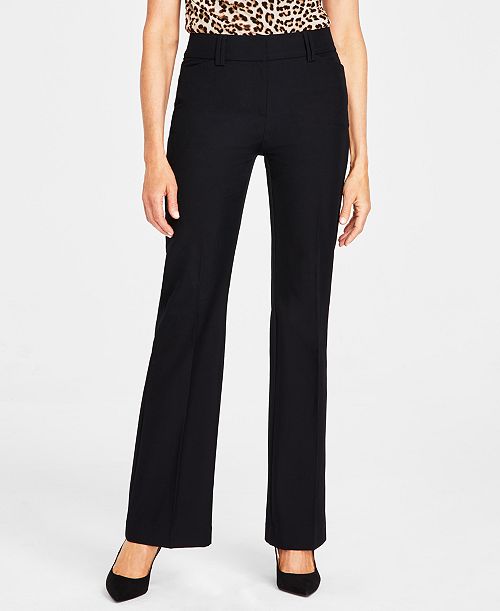 alfani I.N.C. International Concepts Women's Mid-Rise Bootcut Pants Created for Macy's Women's Fashion Shoes & Accessories