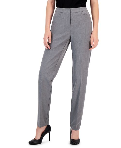 alfani I.N.C. International Concepts Women's Mid-Rise L-Pocket Straight-Leg Pants Regular Long & Short Lengths Created for Macy's Women's Fashion Shoes & Accessories