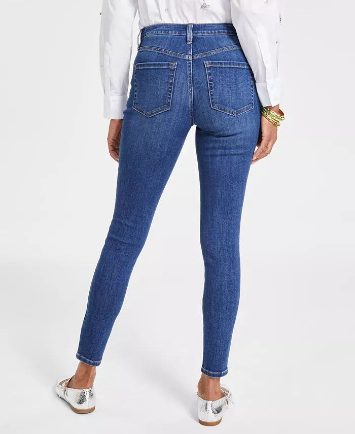 Alfani I.N.C. International Concepts Women's Mid Rise Skinny Jeans Created For Macy's Women's Fashion Shoes & Accessories